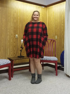 Red Buffalo Plaid Dress *SMALL ONLY*