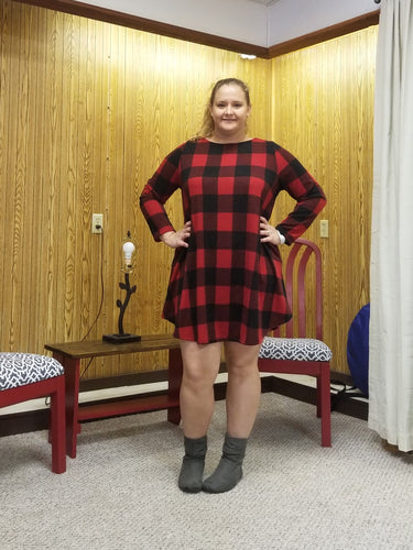 Red Buffalo Plaid Dress *SMALL ONLY*