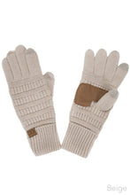Navy CC Knitted Gloves
