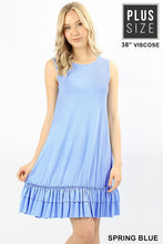 Sleeveless Ruffle Dress - Spring Blue